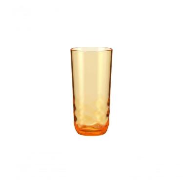 Imagem de Copo 400 Ml Plástico Cor Laranja Flame Linha Wave Coza Laranja