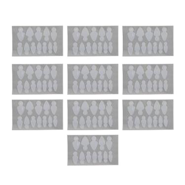 Imagem de 120pcs Adesivos Duplos De Forma Francesa, Guias De Ponta De Unha Francesa Reutilizáveis, Ferramentas De Construção De Moldes De Extensão De Unha Para Manicure De Unhas