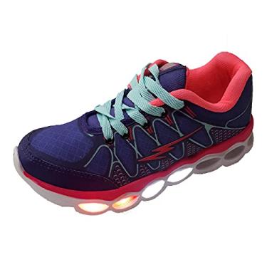 Imagem de TENIS INFANTIL MENINA MINI PÉ MODELO MP1717 - COM LED Cor:Roxo;Tamanho:33