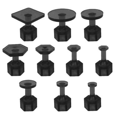 Imagem de Hyamass Abas para extrator de amassados, 10 peças de abas de remoção de amassados de carroceria, ferramenta de reparo de amassados sem pintura, abas de cola com ventosa de gelo para reparo de