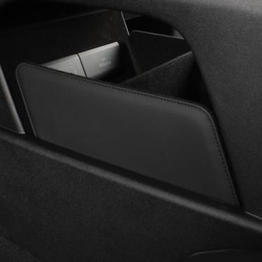 Imagem de BAQUJCY 1 pç Estojo organizador de caixa de armazenamento de couro PU para console central inferior para Xpeng Xiao Peng G6 acessório interior