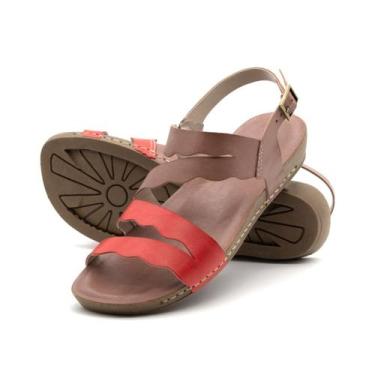 Imagem de Sandália Flatform Goa Em Couro Gales Mocca - 14278Gm - Andacco