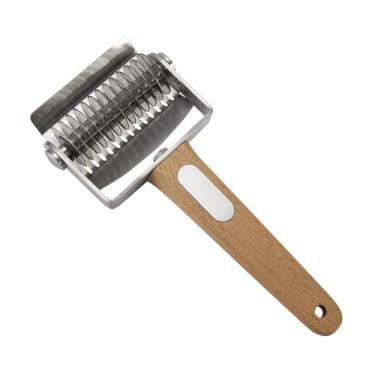 Imagem de Generic Cortador de treliça de macarrão, auxiliar de corte de massa, à prova de ferrugem, aço inoxidável, cortador de vegetais, cortador de pizza, cortador de