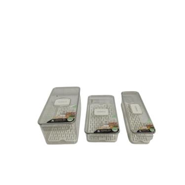 Imagem de Organizador de Geladeira. Kit Organização de Cozinha 3 Organizadores Geladeira de Organizador Acrilico Kit Cozinha para Guardar Alimentos Itens de Cozinha Acessórios de Cozinha