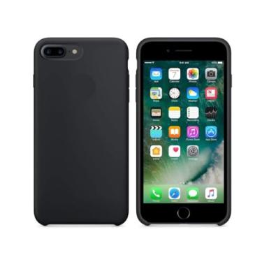Imagem de Capa Capinha Para iPhone 7 Plus 8 Plus Preto Aveludada