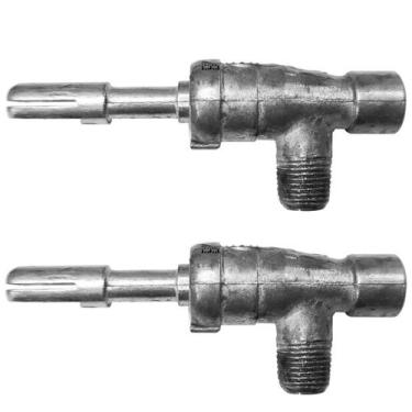 Imagem de Kit 2 Ramal Apis para Fogão Brastemp Rosca Interna E-15 - Apis Delta