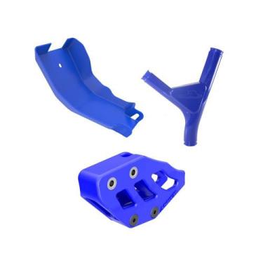 Imagem de Kit Ttr 230 Prot Motor + Prot Quadro + Guia Corrente Azul - Anker