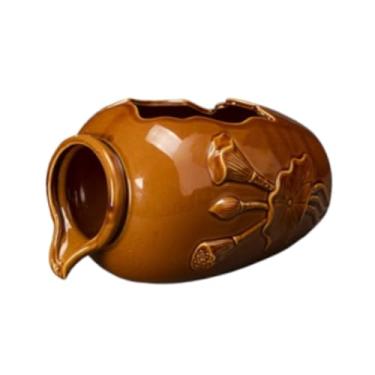 Imagem de Generic Jarra de cerâmica para fonte de circulação, pote de barro para circulação de água, fonte de mesa para decoração de lago de peixes, M