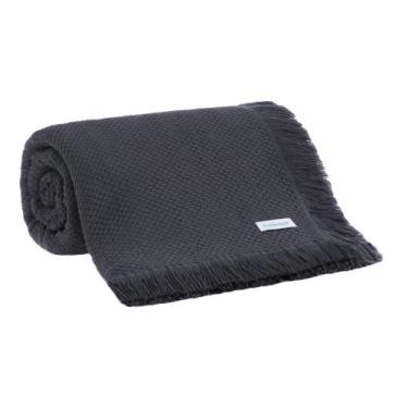 Imagem de Colcha Solteiro Buddemeyer Jacque 100% Algodão, Grafite, Solteiro