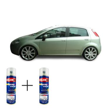 Imagem de Spray automotivo verde lagoon fiat + spray verniz 300ml - Sherwin Will