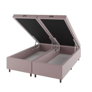 Imagem de Base Box Bau King Size Cairo (43x193x203cm) Turkey Rose - Casa Giulia 