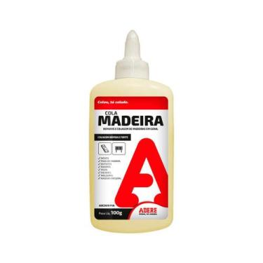 Imagem de Cola para madeiras bege adesivo pva 100g - ADERE