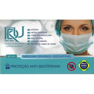 Imagem de Pack M3, máscara cirúrgica hospitalar BFE, 50 UN, soldagem ultrassônic