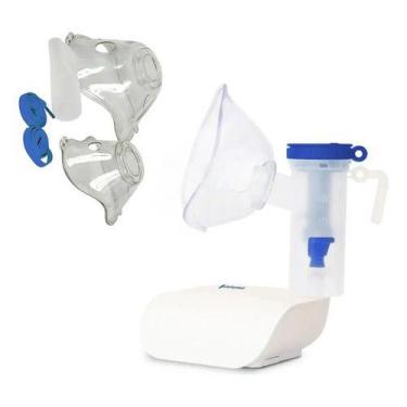 Imagem de Nebulizador Inalador Infantil e Adulto Portátil 2 Máscaras Ar Comprimi