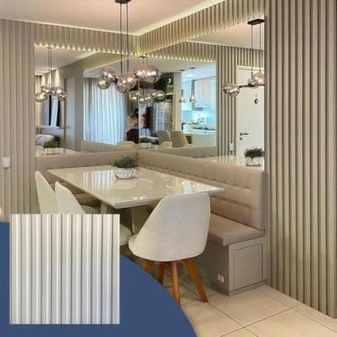 Imagem de 8 Painel Ripado Placas 3D Revestimento Parede Pvc 50X50Cm - LU JPDECOR