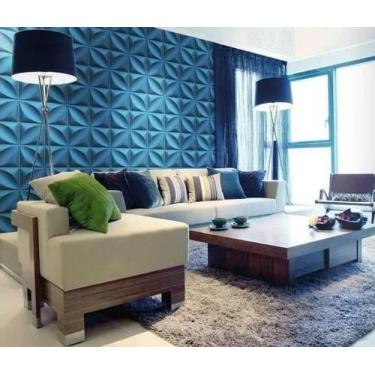 Imagem de Kit 30 Placas Decorativas 3D Pétalas Preto 50X50 Cm - E2G Design