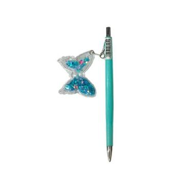 Imagem de Lapiseira Fofa 0.7 Pingente Borboleta  - INTERPONTE, Azul