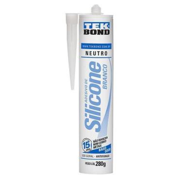 Imagem de Silicone Neutro Branco Tubo 280g Tek Bond Vedação Consrução
