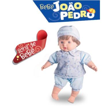 Imagem de Brinquedo Infantil Boneco Divertido Com Roupinha Faz Sons - Milk Brinq