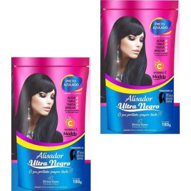 Imagem de Hene em Gel Perfumado Modelo Alisador Ultra Negro 180gr Preto Forte (P