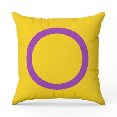 Imagem de Capa de Almofada Avulsa Estampada Bandeiras LGBT Cores 45cm x 45cm - D