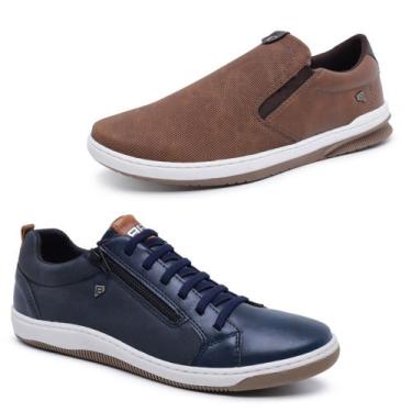 Imagem de Kit 2 Sapatênis - SlipOn Calce Fácil e Tênis Urban Casual - Bardone, A