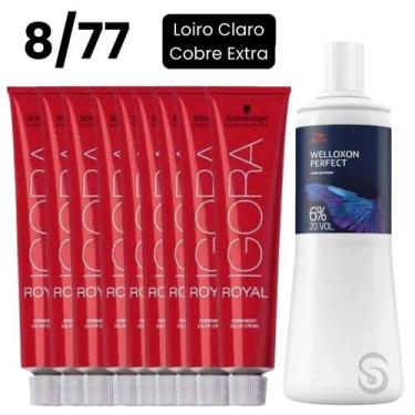 Imagem de Igora royal 8/77 louro cl cobre (9 unidades) ox 20 v. 1000ml - Schwarz