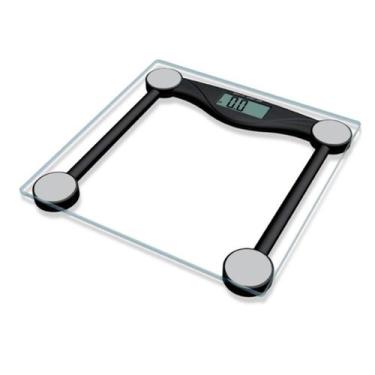 Imagem de Balança De Banheiro Digital Quadrada De Vidro Com Visor De Peso Suport