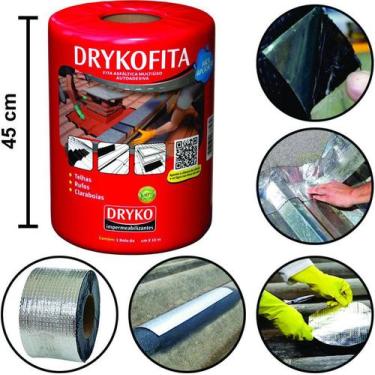 Imagem de Fita Asfáltica Autoadesiva Aluminizada Driko - Dryko