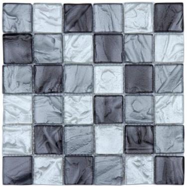 Imagem de Pastilha de vidro J05 - JUNSUI GELO 30x30cm - GLASS MOSAIC, Gelo