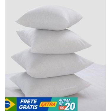 Imagem de Enchimento Almofada Refil 45x45 Silicone Kit Com 4 Unidades - Lalu enx