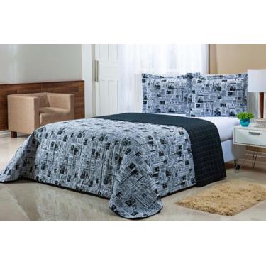 Imagem de Cobre Leito QUEEM 3 Peças 100%algodao Dupla Face 180fios - THAIS ENXOV