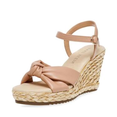 Imagem de Anne Klein Wintour Sandália Anabela Espadrille Feminina, Nude., 8.5
