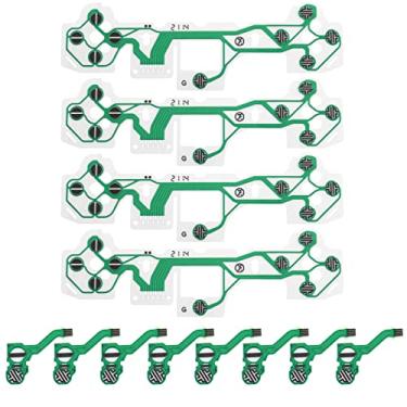 Imagem de Create idea 4 peças de substituição de membrana de filme condutor V1 compatível com PS5 FPC cabo de fita flexível acessórios eletrônicos verde