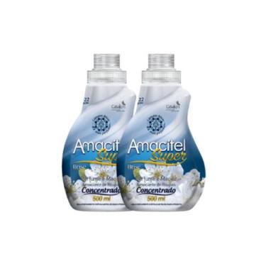 Imagem de Kit 2 Amaciante Roupas Concentrado Amacitel Cheiroso 500ml - CasaKm, B