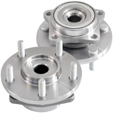 Imagem de BRTEC Conjunto de rolamento do cubo da roda dianteira esquerda/direita 513157 pacote com 2 para Dodge Avenger 1995-2000/Stratus 01-05, para Chrysler Sebring 96-05, para Eagle Talon com par ABS