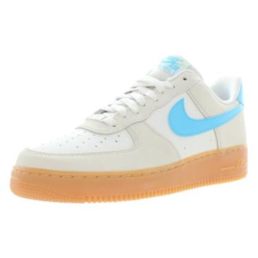 Imagem de Nike Tênis masculino Air Force 1 '07 LV8 (FQ8714-003, Phantom/Gum Yellow/Summit White), Fantasma/azul báltico/amarelo goma, 10.5 Women/9 Men