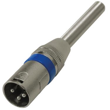 Imagem de Plug Cannon Macho Azul Corpo Metalico com Mola
