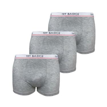 Imagem de Kit 3 Cuecas Boxers Infantil Box Algodão Cotton Conforto - Try Basics,