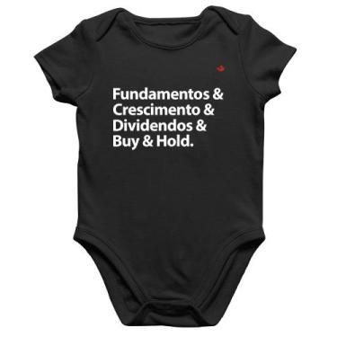 Imagem de Body Bebê Algodão Buy & Hold - Foca na Moda, Preto, GG