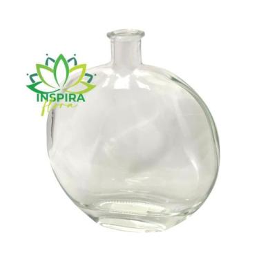 Imagem de Garrafa Aromatizante De Vidro Redonda 500ml Arranjo Pampas - Inspira F