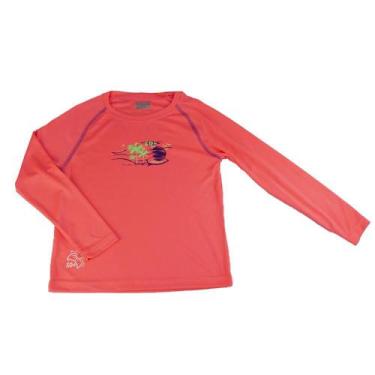 Imagem de Camisa Térmica Poker Infantil Masculina UV Manga Longa, Laranja, M