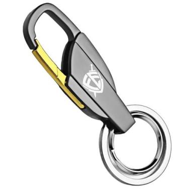 Imagem de Chaveiro Mosquetão Metal Personalizado Escudo Da Fé - Luxo W - KEYCHAI