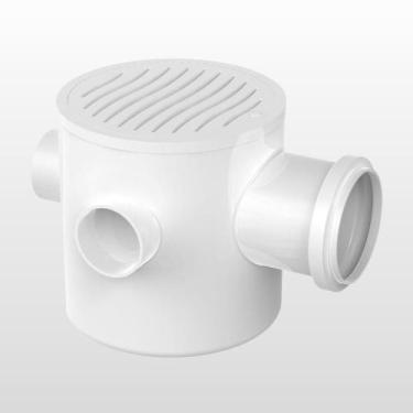 Imagem de Caixa Sifonada Para Grelha Quadrada Branca 100x100x50mm 71 Tigre - TIG