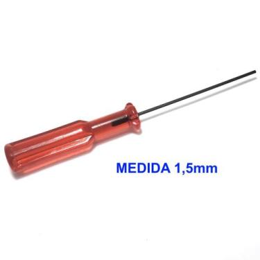 Imagem de Chave Allen 1,5mm Para Trocar A Agulha Máquina Overlock Interlock E Ga
