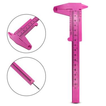 Imagem de 1 Paquímetro 15 cm Para Design de Sobrancelha Henna Medidas - Arte Sed