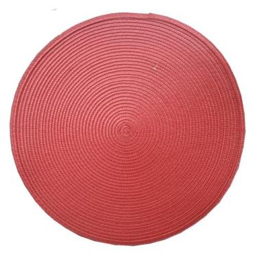 Imagem de 4 Peças Sousplat Jogo Lugar Americano Redondo 38cm - Cores - Muspell S