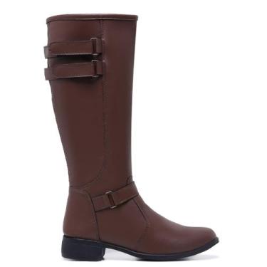 Imagem de Bota Montaria Feminina Cano Alto Longo Leve Conforto Moderna 11501 - G