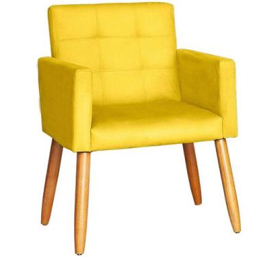 Imagem de Poltrona Decorativa Cadeira Escritório Recepção Sala de estar  - MOBLA