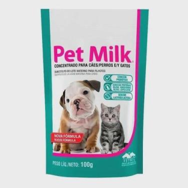 Imagem de Pet Milk 100g Vetnil Suplemento Para Filhotes Cães e Gatos